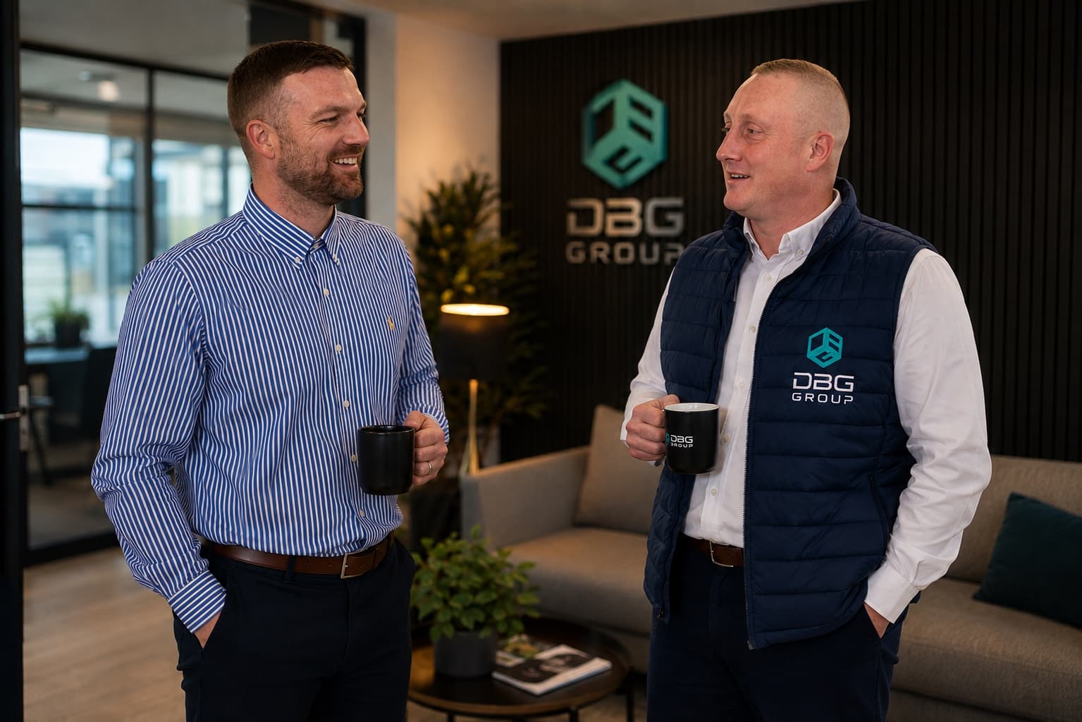Tom and Adam of DBG Group at their office